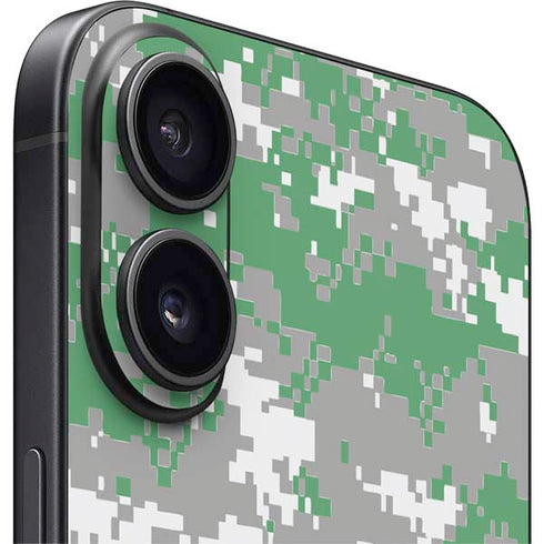 NBA Boston Celtics Digi Camo iPhone 16 Plus Skin