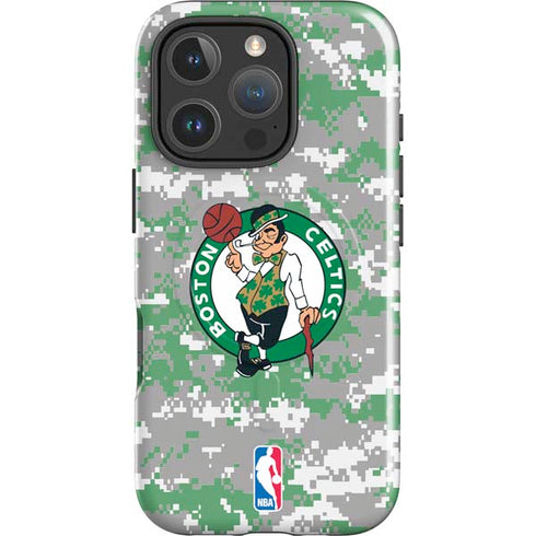NBA Boston Celtics Digi Camo iPhone 16 Pro Magsafe Impact Case