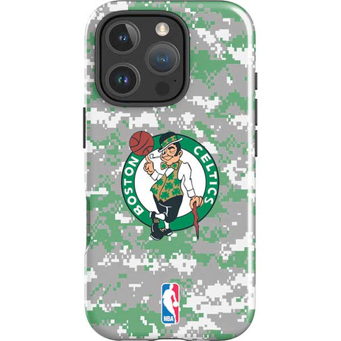 NBA Boston Celtics Digi Camo iPhone 16 Pro Max Impact Case