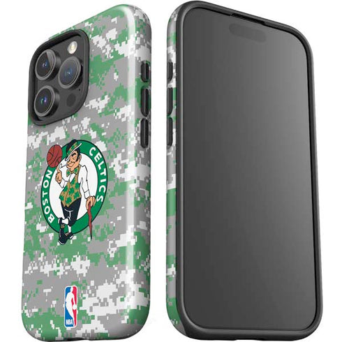 NBA Boston Celtics Digi Camo iPhone 16 Pro Max Impact Case