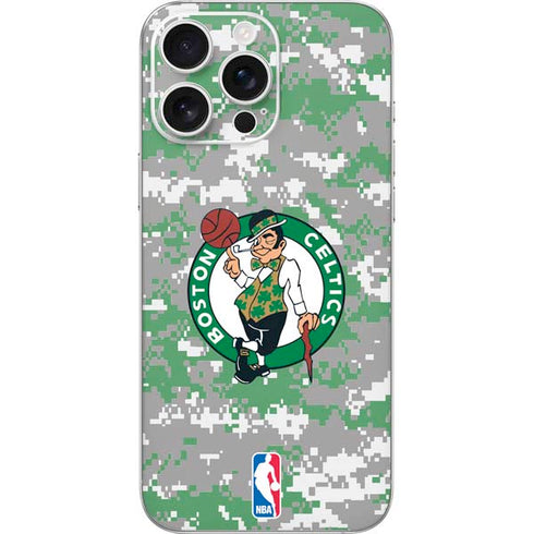 NBA Boston Celtics Digi Camo iPhone 16 Pro Max Skin