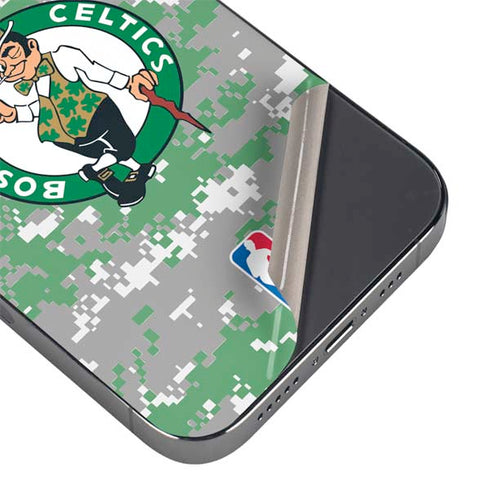 NBA Boston Celtics Digi Camo iPhone 16 Pro Max Skin