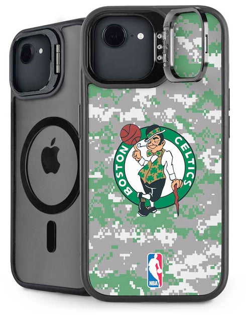 NBA Boston Celtics Digi Camo iPhone 16e Kickstand Case