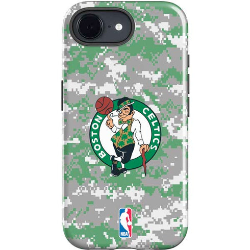 NBA Boston Celtics Digi Camo iPhone 16e Impact Case