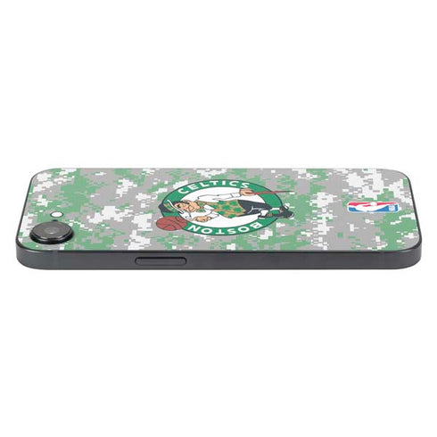 NBA Boston Celtics Digi Camo iPhone 16e Skin