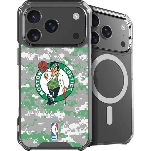 NBA Boston Celtics Digi Camo iPhone 18 Pro Max MagSafe Case