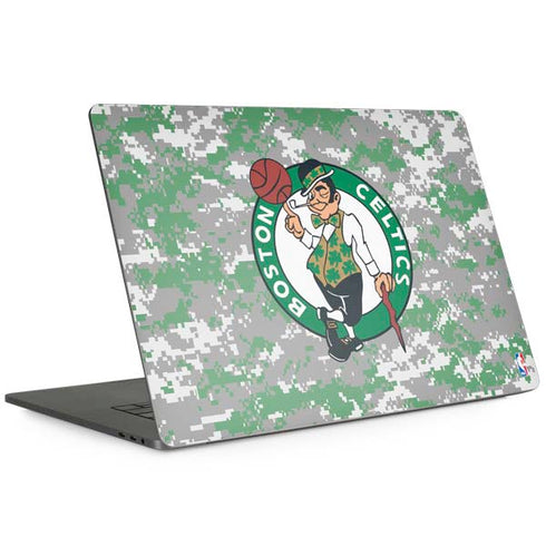 NBA Boston Celtics Digi Camo MacBook Skins