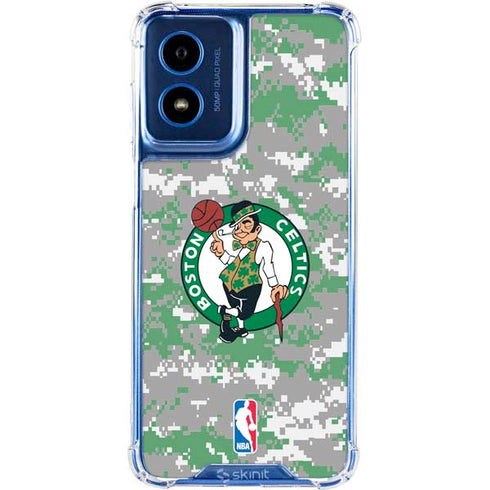 NBA Boston Celtics Digi Camo Moto G 5G (2024) Clear Case