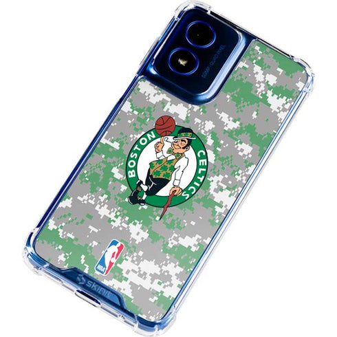 NBA Boston Celtics Digi Camo Moto G 5G (2024) Clear Case