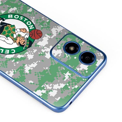 NBA Boston Celtics Digi Camo Moto G Play 4G (2024) Skin