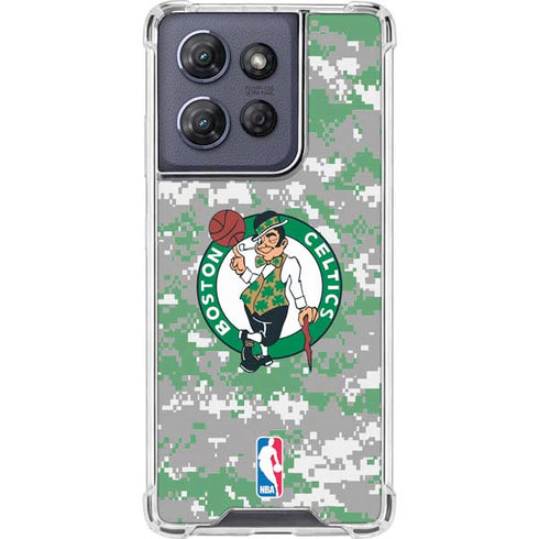 NBA Boston Celtics Digi Camo Moto G Stylus 5G (2025) Clear Case