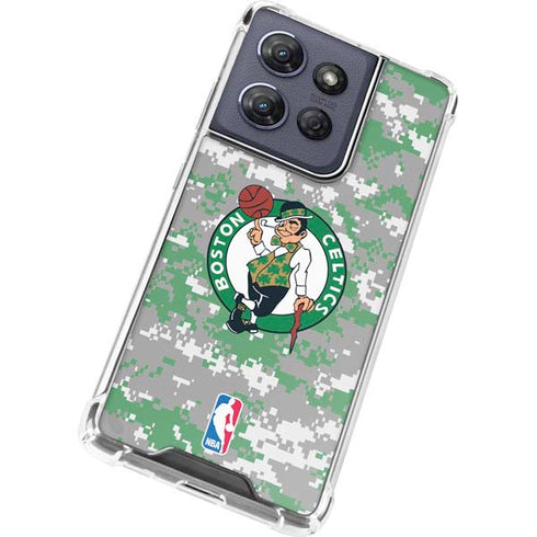 NBA Boston Celtics Digi Camo Moto G Stylus 5G (2025) Clear Case