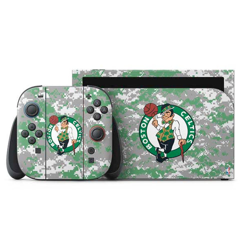 NBA Boston Celtics Digi Camo Nintendo Skins