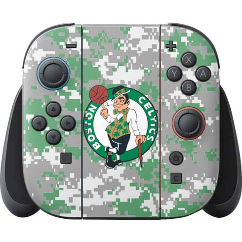 NBA Boston Celtics Digi Camo Nintendo Skins