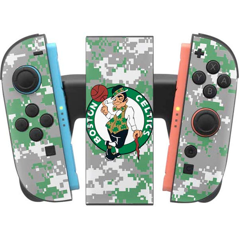 NBA Boston Celtics Digi Camo Nintendo Switch 2 (2025) Joy-Con Controller Skin