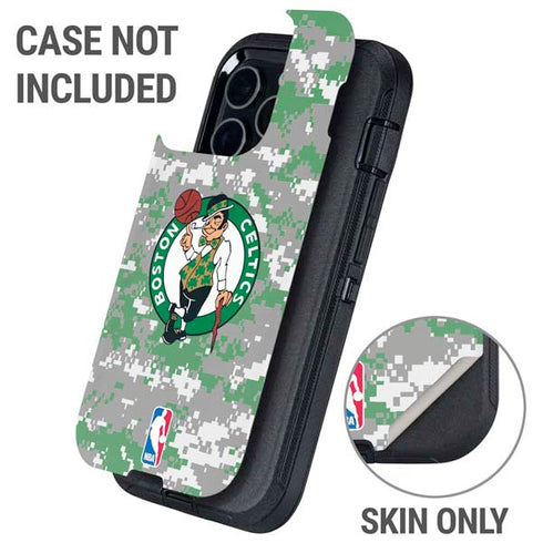 NBA Boston Celtics Digi Camo Otterbox Defender iPhone Skin