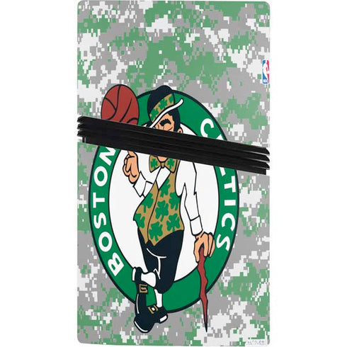 NBA Boston Celtics Digi Camo PS5 Pro Bundle Skin