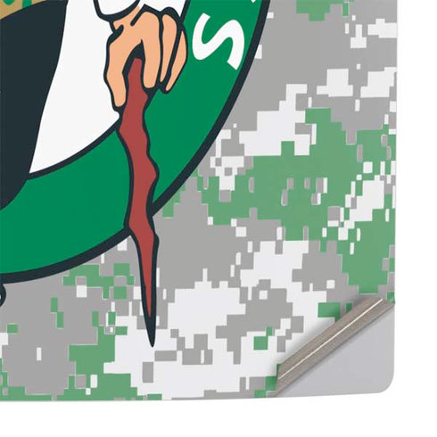NBA Boston Celtics Digi Camo PS5 Pro Console Skin