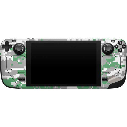 NBA Boston Celtics Digi Camo Steam Deck Handheld Gaming Computer Skin