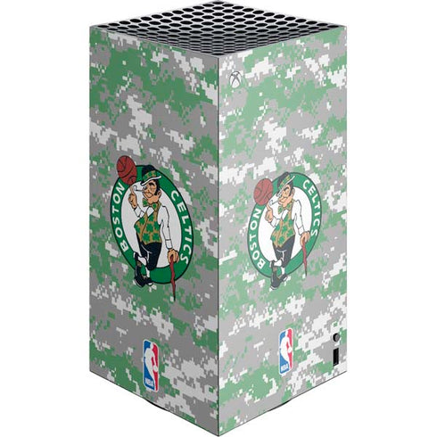 NBA Boston Celtics Digi Camo XBox Series X Digital Edition Console Skin
