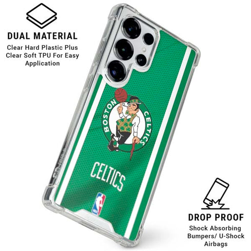 NBA Boston Celtics Galaxy S25 Ultra Clear Case