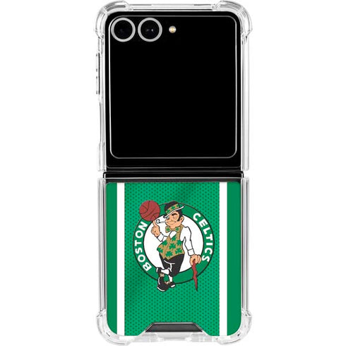 NBA Boston Celtics Galaxy Z Flip7 Clear Case
