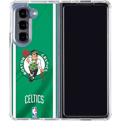 NBA Boston Celtics Galaxy Z Fold5 5G Clear Case