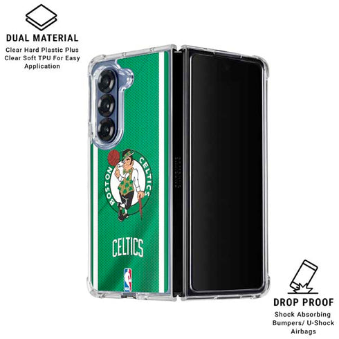 NBA Boston Celtics Galaxy Z Fold7 Clear Case