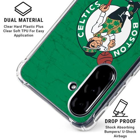 NBA Boston Celtics Green Primary Logo Galaxy A36 5G Clear Case