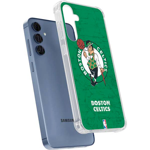 NBA Boston Celtics Green Primary Logo Galaxy A55 5G Clear Case