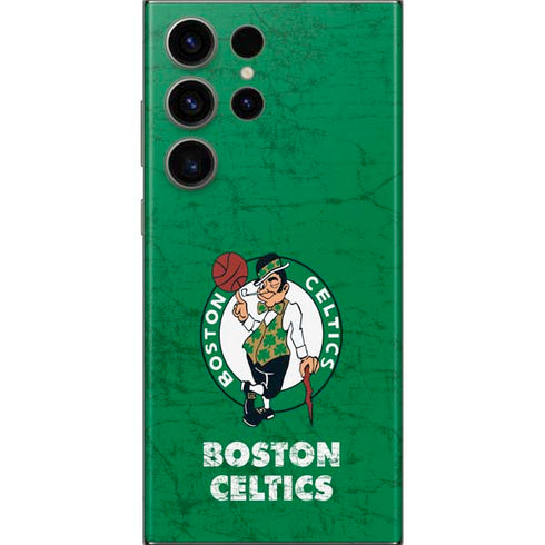 NBA Boston Celtics Green Primary Logo Galaxy Skins