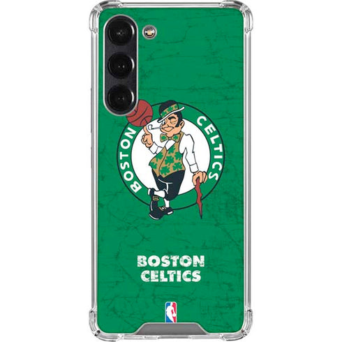 NBA Boston Celtics Green Primary Logo Galaxy S24 FE Clear Case