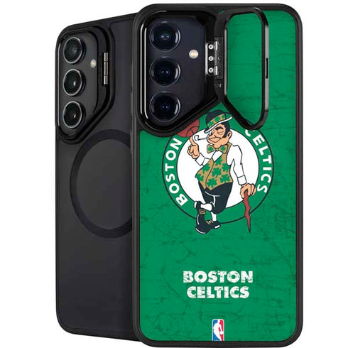 NBA Boston Celtics Green Primary Logo Galaxy S24 FE Kickstand Case