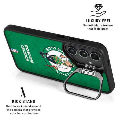 NBA Boston Celtics Green Primary Logo Galaxy S24 FE Kickstand Case