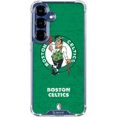 NBA Boston Celtics Green Primary Logo Galaxy S25 Plus Clear Case