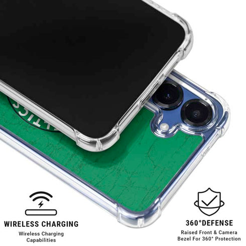 NBA Boston Celtics Green Primary Logo Galaxy S25 Plus Clear Case