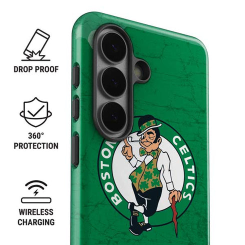 NBA Boston Celtics Green Primary Logo Galaxy S26 Impact Case