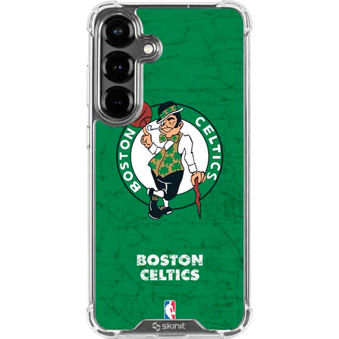 NBA Boston Celtics Green Primary Logo Galaxy S26 Plus Clear Case