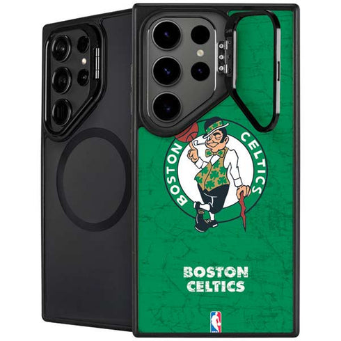 NBA Boston Celtics Green Primary Logo Galaxy S26 Ultra Kickstand Case