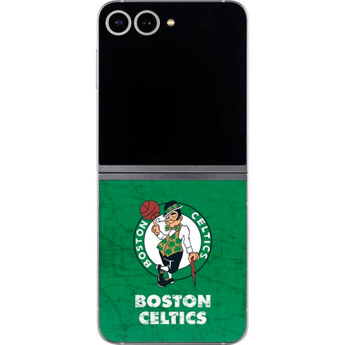 NBA Boston Celtics Green Primary Logo Galaxy Z Flip6 Skin