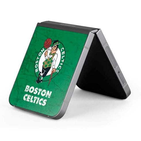 NBA Boston Celtics Green Primary Logo Galaxy Z Flip6 Skin