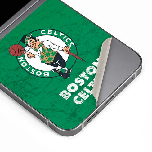 NBA Boston Celtics Green Primary Logo Galaxy Z Flip6 Skin
