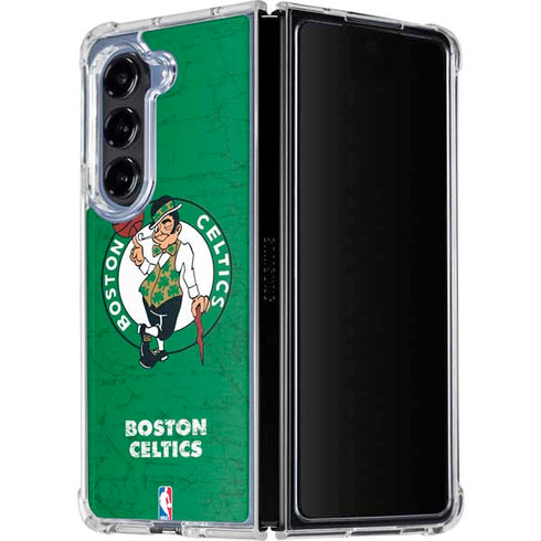 NBA Boston Celtics Green Primary Logo Galaxy Z Fold5 5G Clear Case