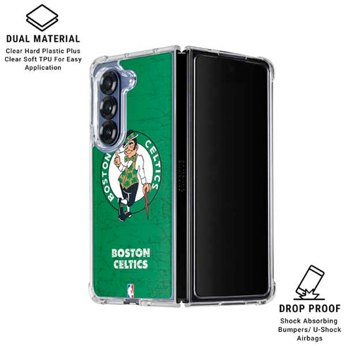 NBA Boston Celtics Green Primary Logo Galaxy Z Fold6 Clear Case