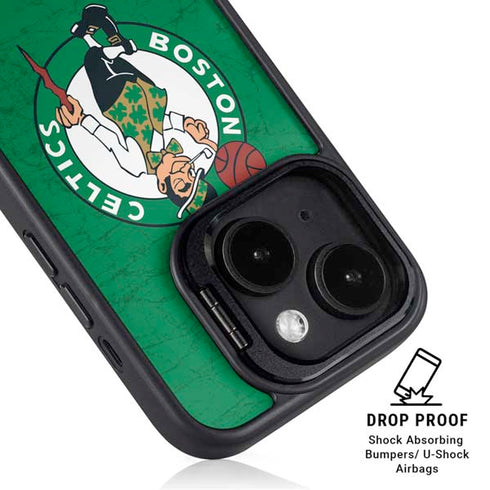 NBA Boston Celtics Green Primary Logo iPhone 14 Plus Kickstand Case
