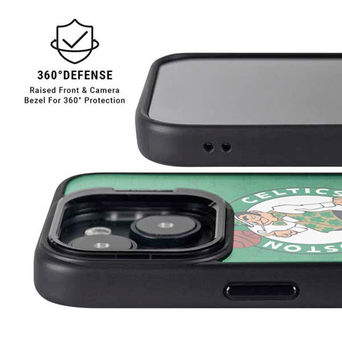 NBA Boston Celtics Green Primary Logo iPhone 15 Kickstand Case