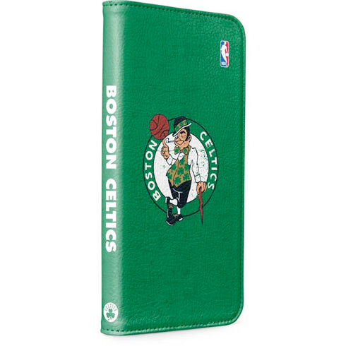 NBA Boston Celtics Green Primary Logo iPhone 15 Pro Max Folio Case