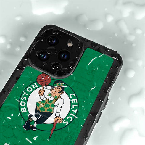 NBA Boston Celtics Green Primary Logo iPhone 15 Pro Waterproof Case