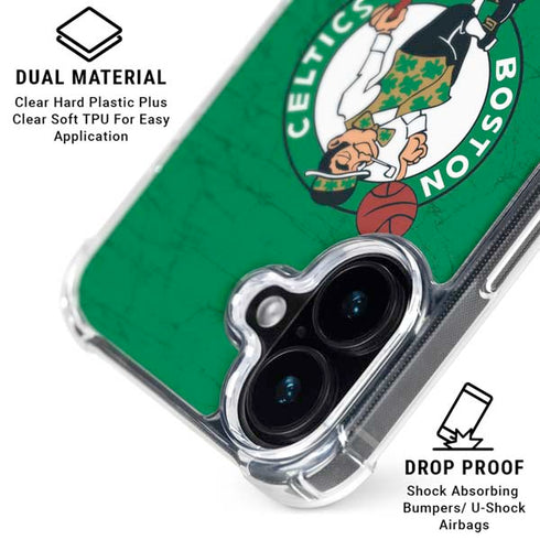 NBA Boston Celtics Green Primary Logo iPhone 16 Clear Case