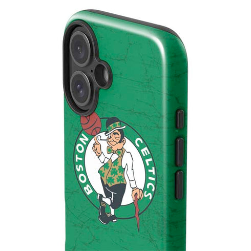 NBA Boston Celtics Green Primary Logo iPhone 16 Impact Case